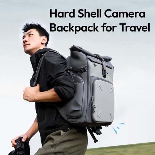 Ulanzi BP04 hardshell fotós hátizsák, 25-27L, U Tag - Apple Find My nyomkövető, szürke