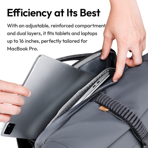 Ulanzi BP04 hardshell fotós hátizsák, 25-27L, U Tag - Apple Find My nyomkövető, szürke