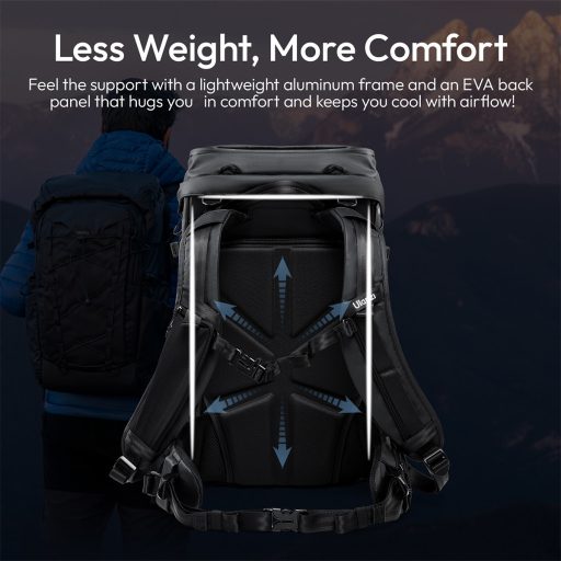 Ulanzi AB01 fotós hátizsák, 38L, U Tag - Apple Find My nyomkövető, fekete