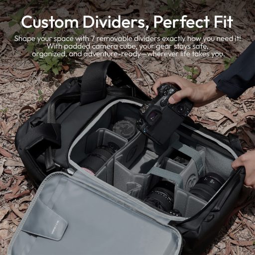 Ulanzi AB01 fotós hátizsák, 38L, U Tag - Apple Find My nyomkövető, fekete