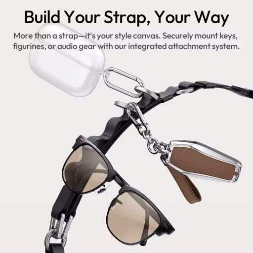 Ulanzi YF01 Y-Flex Strap, nyakpánt, csuklópánt, beépített USB-C kábel, narancs