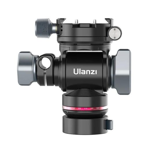 Ulanzi U190 Pro fluid vidó állványfej, 4kg teherbírás, 90°-os eldöntés, arca swiss cseretalp