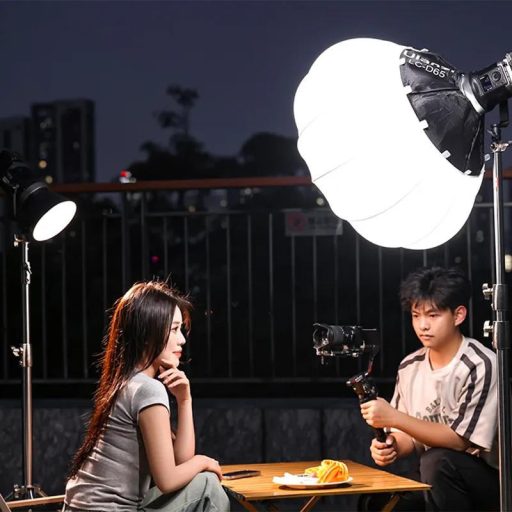 Ulanzi 120W rgb COB led lámpa, 2700K-6500K, HSI, 95CRI, 20 effekt, V-Mount, APP vezérlés, Bowens