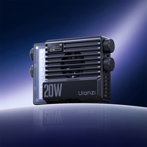 Ulanzi LE20 20W RGB fotó videó LED lámpa, 3200lux, CRI95, ventillátoros hűtés