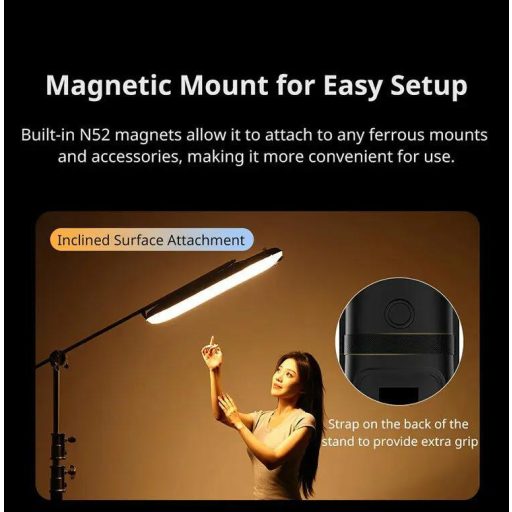 Ulanzi UA12, 12W felfújható, Led cső, cseppálló, 2700-6500K, 12 effekt, 2500mAh, 12x60cm, mágneses