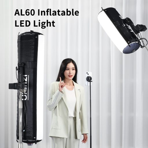 Ulanzi AL60, 60W, önfelfújó Led,  2700-6500K, 10 effekt, 50x27cm, távirányító, APP