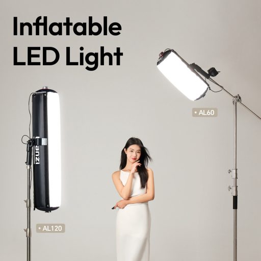 Ulanzi AL120, 120W, önfelfújó Led, 2700-6500K, 10 effekt, 100x27cm, távirányító, APP