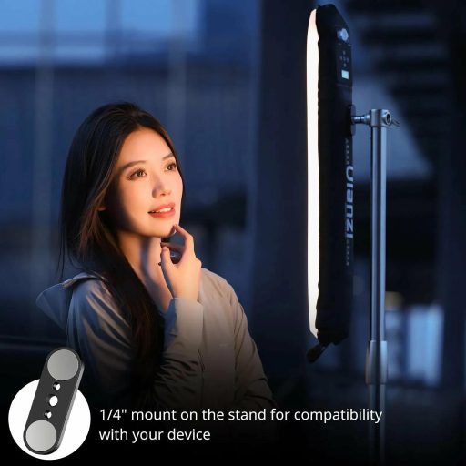 Ulanzi UA20, 20W, felfújható Led cső, cseppálló, 2700-6500K, 12 effekt, 2500mAh, 12x90cm, mágneses
