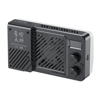   Ulanzi 40W rgb led lámpa, 14000lux, 37Wh, 2700K-6500K, 95CRI, 20 effekt, hűtőventillátor