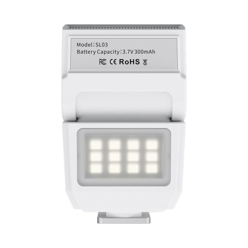 Ulanzi SL03 Spark Lite mini vaku és Led, dönthető, GN8, középpontos érintkező, fehér
