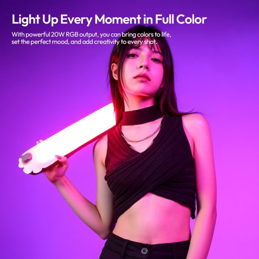 Ulanzi UA20C, 20W, felfújható Led cső, cseppálló, RGB, 1800-10000K, 12 effekt, 2500mAh, 12x90cm
