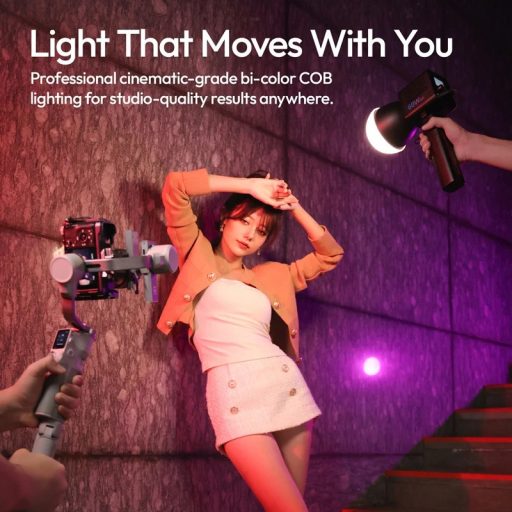 Ulanzi C60RGB, 60W RGB COB LED lámpa, 2500-6500K, 20 effekt, 3300mAh, mini Bowens
