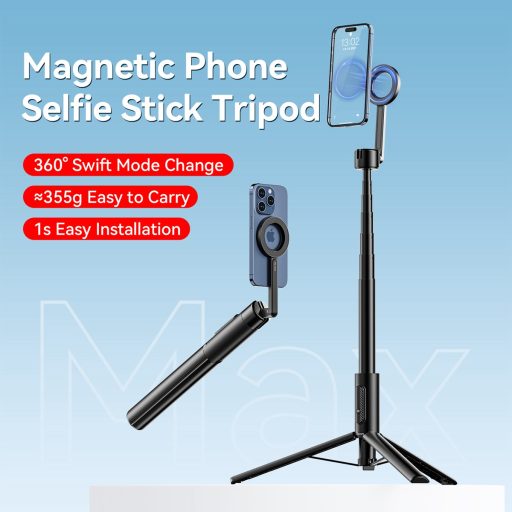 Ulanzi Magnetic Selfie Stick Max állvány, 164 cm selfie állvány, Magsafe telefon adapter, bluetooth
