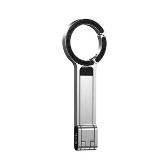   Ulanzi MA30 összehajtható mini állvány, Magsafe kompatibilis telefonokhoz, karabiner, ezüst