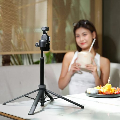 Ulanzi TT24 automatikusan nyíló selfie állvány, monopod, akciókamera és telefontartó, 150cm, fekete