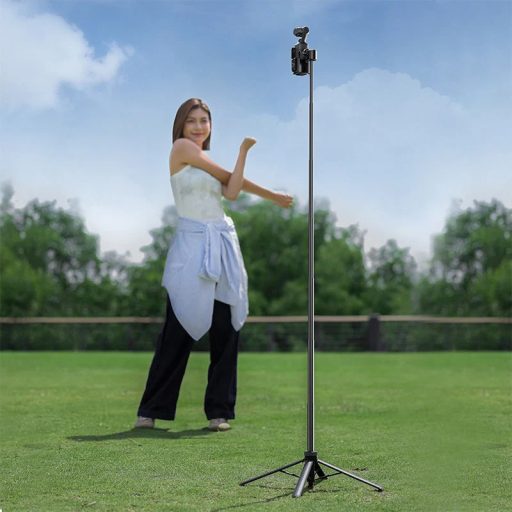 Ulanzi TT24 automatikusan nyíló selfie állvány, monopod, akciókamera és telefontartó, 150cm, fekete