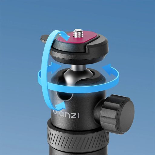 Ulanzi TT24 automatikusan nyíló selfie állvány, monopod, akciókamera és telefontartó, 150cm, fekete