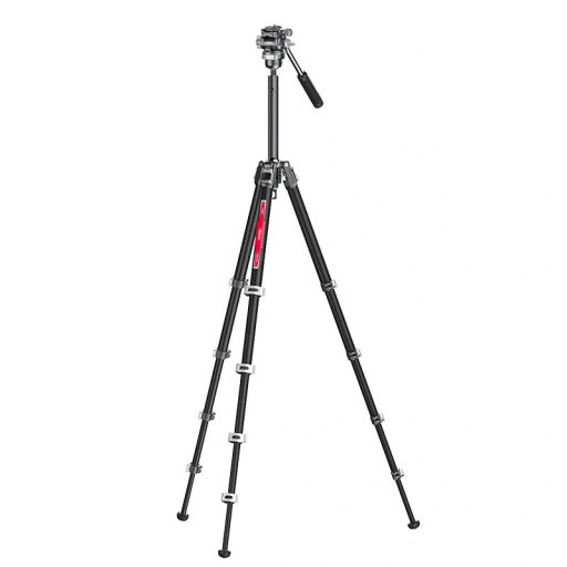 Ulanzi T033GBB1 TT09 karbon videóállvány, 142cm max magasság, 20kg teherbírás, arca swiss cseretalp