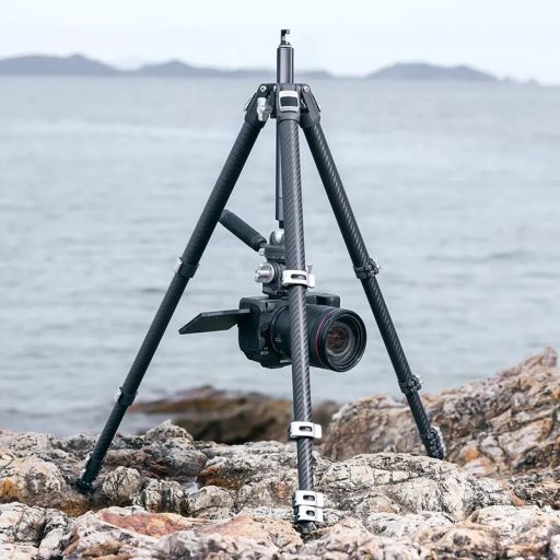Ulanzi T033GBB1 TT09 karbon videóállvány, 142cm max magasság, 20kg teherbírás, arca swiss cseretalp