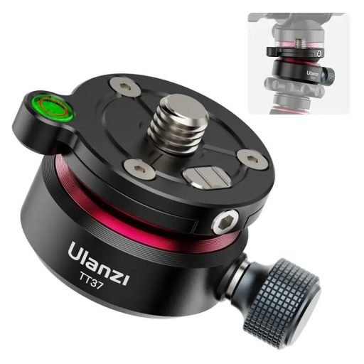 Ulanzi TT37 vízszintező mini állványfej, 3/8" és 1/4"