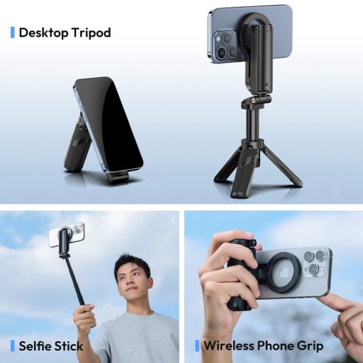 Ulanzi JJ03 okostelefon markolat, Magsafe állvány és selfie bot egyben, bluetooth kioldóval