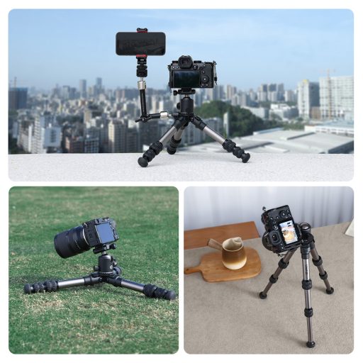 Ulanzi TT30 Travel utazó mini állvány, 14-44cm, 6kg teherbírás, Uka gyorscseretalp