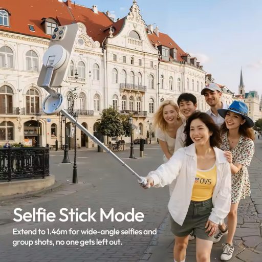 Ulanzi MT-85 automatikusan nyíló selfie állvány, monopod, Magsafe, 146cm, bluetooth, fekete
