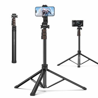   Ulanzi ZB64Z selfie állvány, monopod, telefontartó és bluetooth adapter, 160cm max magasság, fekete
