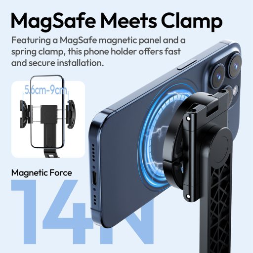 Ulanzi TT88 Overhead asztali mini állvány, Magsafe, bluetooth adapter, fekete
