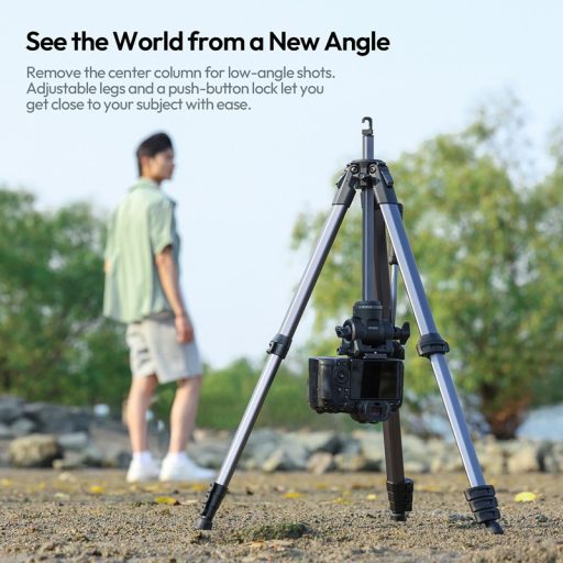 Ulanzi OMBRA II XINAG videó állvány, 157cm, fluid videófej, 3kg teherbírás, telefontartó adapter